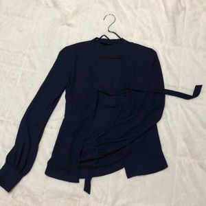 Navy blouse